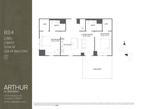 two bedroom floorplan